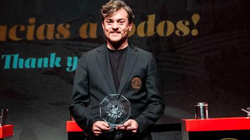 Alberto Ruffoni, ganador de la gran final mundial de la competición Spanish Wine Master, impulsada por Ramón Bilbao.