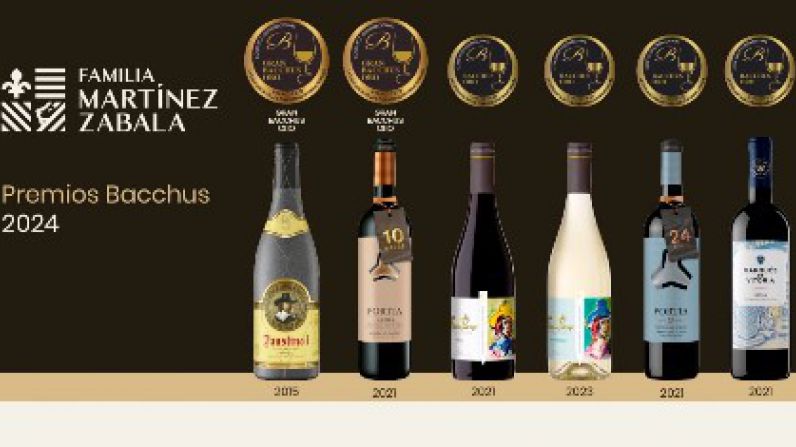 Dos “Gran Bacchus de Oro” y Cuatro “Bacchus Oro” para los vinos de las bodegas de Familia Martínez Zabala.